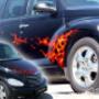 Airbrush True Flames auf PT-Cruiser