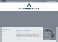 Website von Alpha Druckluft- und Vakuumtechnik GmbH