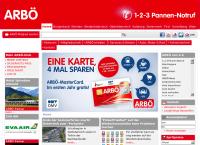 Website von Arbö Auto-, Motor- U Radfahrerbund Österreichs