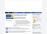 Website von Aristos - Druckzentrum GmbH