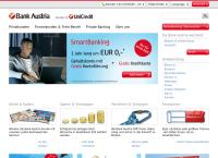 Website von Bank Austria
