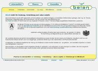Website von Belan Ziviltechniker-GmbH