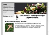 Website von Bestattungsunternehmen Kleinhappel Johann