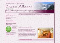 Website von Appartements Chesa-Allegra