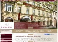 Website von Austria Classic Hotel Wien