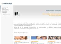 Website von Creative Future KG