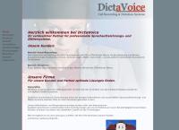 Website von Dictavoice Vertriebs GmbH