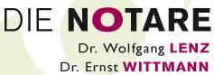 Die Notare Dr Wolfgang Lenz & Dr Ernst Wittmann Notarpartnerschaft