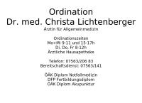 Dr.med. Lichtenberger Christa