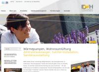 Website von EWH Haustechnik GmbH