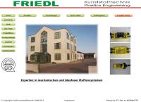 Website von Friedl Kunststofftechnik GmbH.