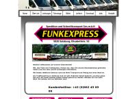 Website von Funkexpress, Spedition- und Schnelltransport Gesellschaft m.b.H.