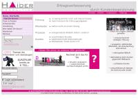 Website von Walter Haider