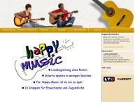 Website von Happy Music