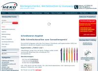 Website von Heko dress & promotion GmbH
