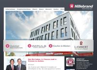 Website von Bau I Holz I Immobilien Unternehmen Hillebrand