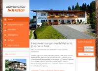 Website von Fuchs Gasthof Hochfeld KG
