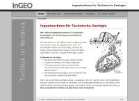Website von InGEO Ingenieurbüro für Technische Geologie Dr. Josef Lueger