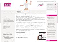 Website von KEB Antriebstechnik Austria GmbH