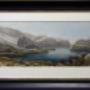 Aquarell, Thomas Ender, eigenhändig betitelt "Lago di Loppio bei Nago" Italien, während der letzten Reise Enders für Erzherzog Johann von Österreich im Trentino entstanden Aquarell, Thomas Ender, eigenhändig betitelt "Lago di Loppio bei Nago" Italien, während der letzten Reise Enders für Erzherzog Johann von Österreich im Trentino entstanden