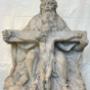 Gnadenstuhl, Sandstein mit Resten alter Fassung, Ostösterreich Mitte 18. Jahrhundert Gnadenstuhl, Sandstein mit Resten alter Fassung, Ostösterreich Mitte 18. Jahrhundert