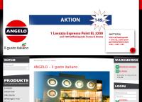 Website von Angelo Espresso Systeme Vertriebsgesmbh