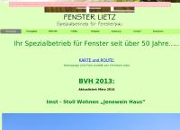 Website von Fensterbau Lietz