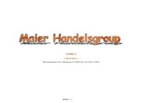 Website von Maier Handelsgesellschaft m.b.H.