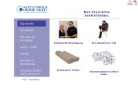 Website von Ortho-Aktiv Orthopädiehandels