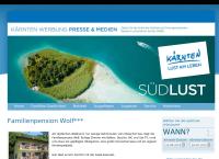 Website von Familienpension Wolf