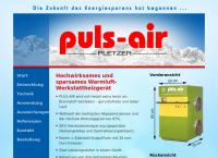Website von Pletzer Puls-Air Heiz- Geräte GmbH & Co KG