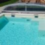 Skimmerbecken Folie sand mit Sitzstufe Skimmerbecken Folie sand mit Sitzstufe