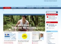 Website von Salzburger Sparkasse Bank AG Wals