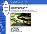 Website von Steindl Bau und Transporte
