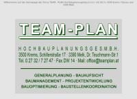 Website von Team-Plan Hochbauplanungsges.m.b.h.