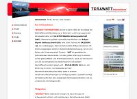 Website von TERAWATT International Stromhandelsgesellschaft m.b.H.