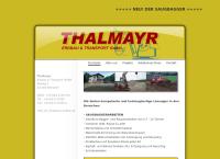 Website von Thalmayr Erdbau- und Transport - Gesellschaft m.b.H.