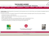 Website von Tischlerei Aigner Ing Maria Schröder