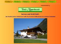 Website von Tonis Appartements