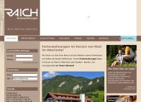 Website von Ferienwohnungen Raich