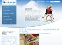 Website von Vivamed Medizinprodukte Vertriebs GmbH