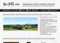 Website von Werbung Event Martin Freiler