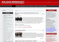 Website von Werkstatt frieden & Solidarität