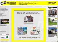 Website von Waldviertel Immobilien-Vermittlung GmbH