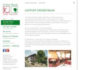 Website von Gasthaus-Pension Grüner Baum