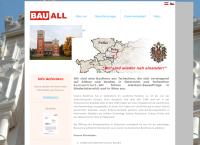 Website von Bauall Baufirma Tschechien