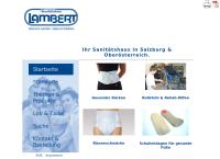 Website von Sanitätshaus Lambert