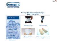Website von Sanitätshaus Lambert