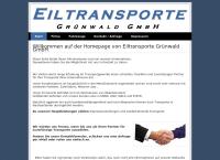 Website von Grünwald Eiltransporte GmbH