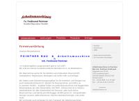 Website von Arbeitsmaschinen Pointner Ferdinand